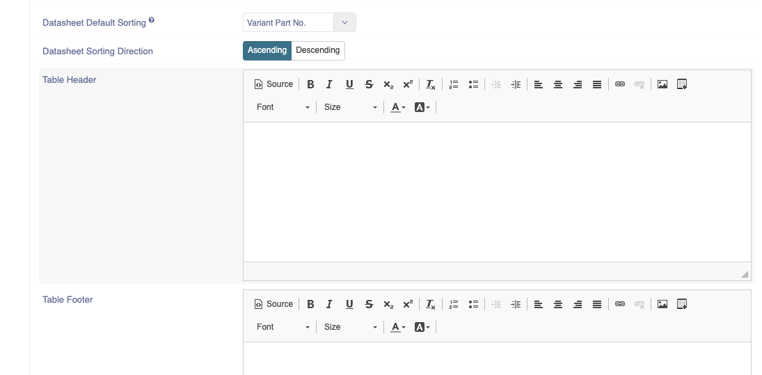 Data Default Sorting